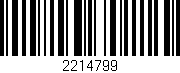 Código de barras (EAN, GTIN, SKU, ISBN): '2214799'