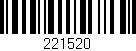 Código de barras (EAN, GTIN, SKU, ISBN): '221520'