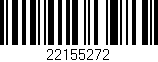 Código de barras (EAN, GTIN, SKU, ISBN): '22155272'