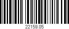 Código de barras (EAN, GTIN, SKU, ISBN): '22159.05'