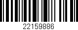 Código de barras (EAN, GTIN, SKU, ISBN): '22159886'