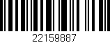 Código de barras (EAN, GTIN, SKU, ISBN): '22159887'