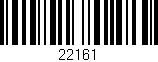 Código de barras (EAN, GTIN, SKU, ISBN): '22161'