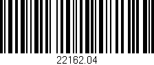 Código de barras (EAN, GTIN, SKU, ISBN): '22162.04'