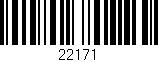 Código de barras (EAN, GTIN, SKU, ISBN): '22171'