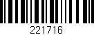 Código de barras (EAN, GTIN, SKU, ISBN): '221716'