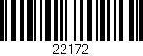 Código de barras (EAN, GTIN, SKU, ISBN): '22172'