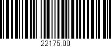 Código de barras (EAN, GTIN, SKU, ISBN): '22175.00'