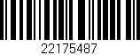 Código de barras (EAN, GTIN, SKU, ISBN): '22175487'