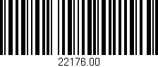 Código de barras (EAN, GTIN, SKU, ISBN): '22176.00'