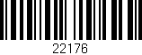 Código de barras (EAN, GTIN, SKU, ISBN): '22176'