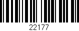 Código de barras (EAN, GTIN, SKU, ISBN): '22177'