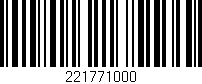 Código de barras (EAN, GTIN, SKU, ISBN): '221771000'