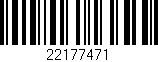 Código de barras (EAN, GTIN, SKU, ISBN): '22177471'