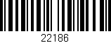 Código de barras (EAN, GTIN, SKU, ISBN): '22186'