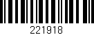 Código de barras (EAN, GTIN, SKU, ISBN): '221918'