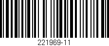 Código de barras (EAN, GTIN, SKU, ISBN): '221969-11'
