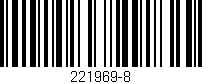 Código de barras (EAN, GTIN, SKU, ISBN): '221969-8'