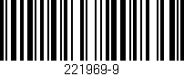 Código de barras (EAN, GTIN, SKU, ISBN): '221969-9'