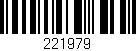 Código de barras (EAN, GTIN, SKU, ISBN): '221979'
