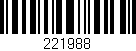 Código de barras (EAN, GTIN, SKU, ISBN): '221988'