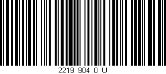 Código de barras (EAN, GTIN, SKU, ISBN): '2219_904_0_U'