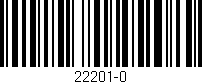 Código de barras (EAN, GTIN, SKU, ISBN): '22201-0'