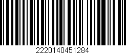 Código de barras (EAN, GTIN, SKU, ISBN): '2220140451284'