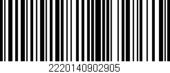 Código de barras (EAN, GTIN, SKU, ISBN): '2220140902905'