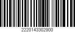 Código de barras (EAN, GTIN, SKU, ISBN): '2220143302900'
