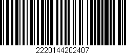 Código de barras (EAN, GTIN, SKU, ISBN): '2220144202407'