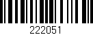 Código de barras (EAN, GTIN, SKU, ISBN): '222051'