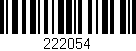 Código de barras (EAN, GTIN, SKU, ISBN): '222054'
