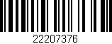 Código de barras (EAN, GTIN, SKU, ISBN): '22207376'