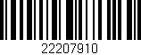 Código de barras (EAN, GTIN, SKU, ISBN): '22207910'
