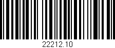 Código de barras (EAN, GTIN, SKU, ISBN): '22212.10'