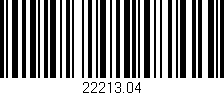 Código de barras (EAN, GTIN, SKU, ISBN): '22213.04'