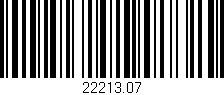 Código de barras (EAN, GTIN, SKU, ISBN): '22213.07'