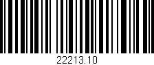 Código de barras (EAN, GTIN, SKU, ISBN): '22213.10'
