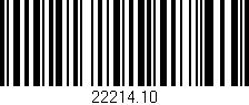 Código de barras (EAN, GTIN, SKU, ISBN): '22214.10'