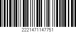 Código de barras (EAN, GTIN, SKU, ISBN): '2221471147751'