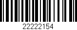 Código de barras (EAN, GTIN, SKU, ISBN): '22222154'