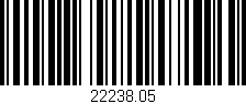 Código de barras (EAN, GTIN, SKU, ISBN): '22238.05'