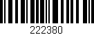 Código de barras (EAN, GTIN, SKU, ISBN): '222380'