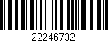 Código de barras (EAN, GTIN, SKU, ISBN): '22246732'
