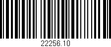 Código de barras (EAN, GTIN, SKU, ISBN): '22256.10'