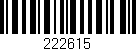Código de barras (EAN, GTIN, SKU, ISBN): '222615'
