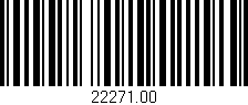 Código de barras (EAN, GTIN, SKU, ISBN): '22271.00'
