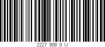Código de barras (EAN, GTIN, SKU, ISBN): '2227_908_0_U'