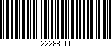 Código de barras (EAN, GTIN, SKU, ISBN): '22288.00'